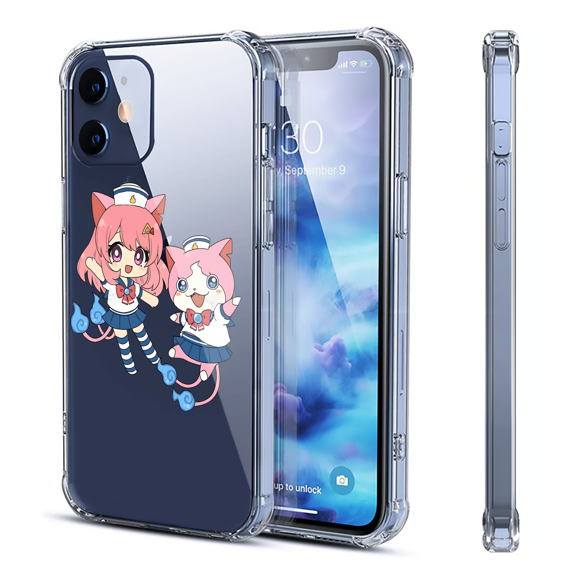 （画像用） 妖怪ウォッチ Yo-kai Watch 【iPhone 12シリーズ対応】透明スマホケース（クリアソフトケース）